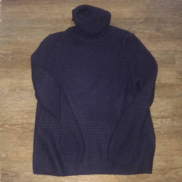 Lulus Sweaters - Lulus Navy Turtleneck Sweater